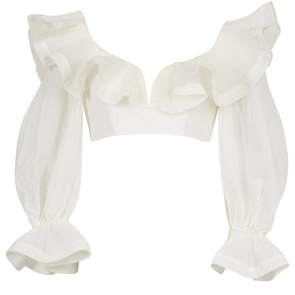 ZIMMERMANN LOVESTRUCK CROPPED BODICE TOP SIZE Zimmermann 2/US 6 - Picture 2 of 16